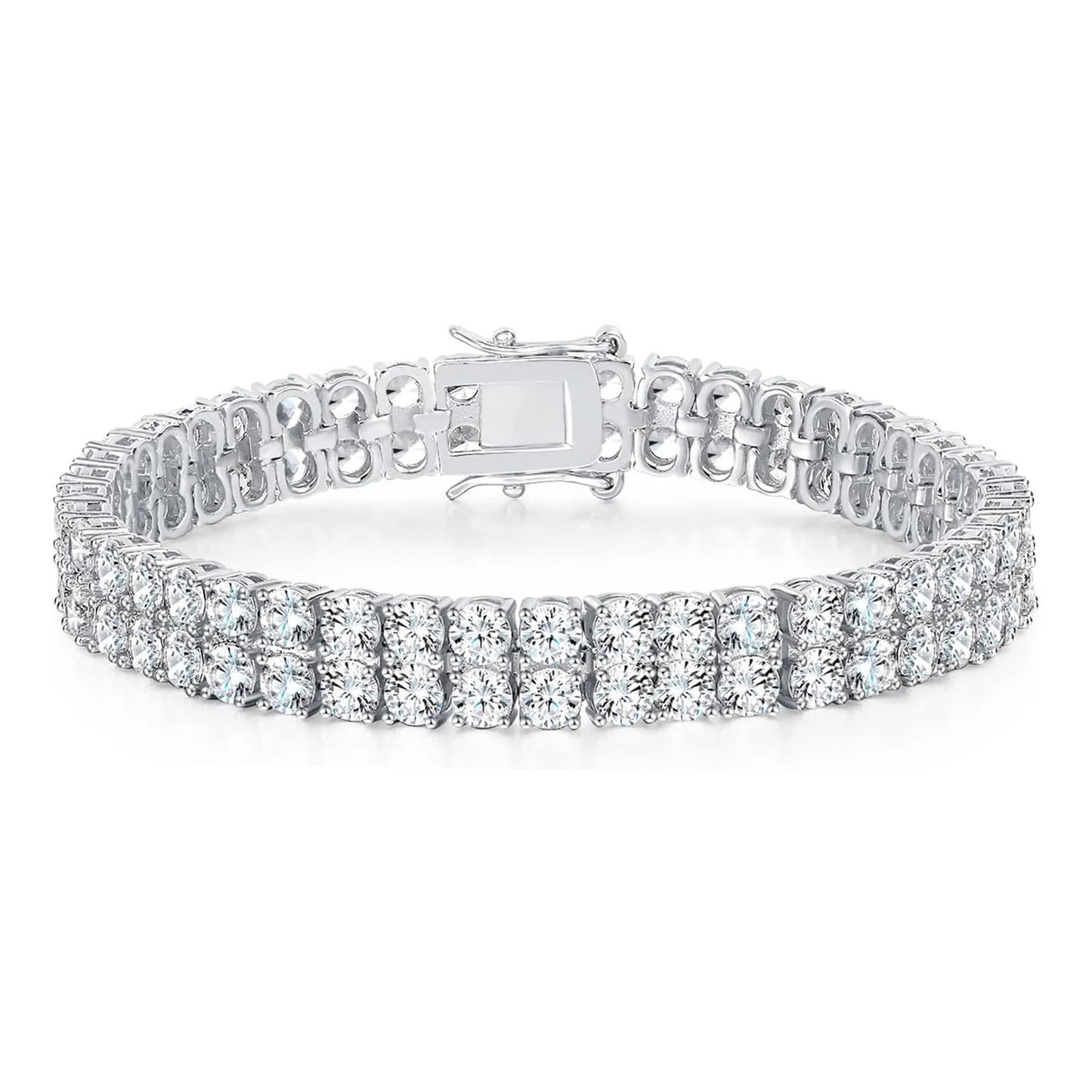 S925 2 ROW TENNIS BRACELET (PRE-ORDER)